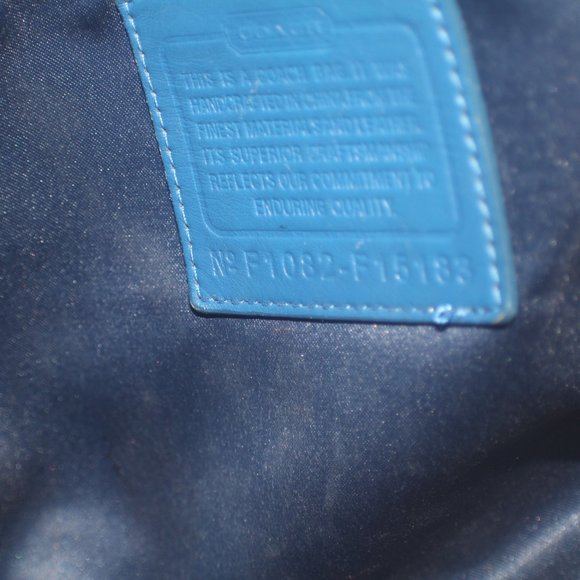 COACH SIGNATURE SCARF SATEEN TOTE - Picture 6 of 9